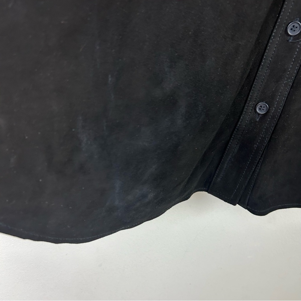 Universal Standard Suede Greenwich lamb suede black jacket size: M (18-20) - Picture 7 of 15